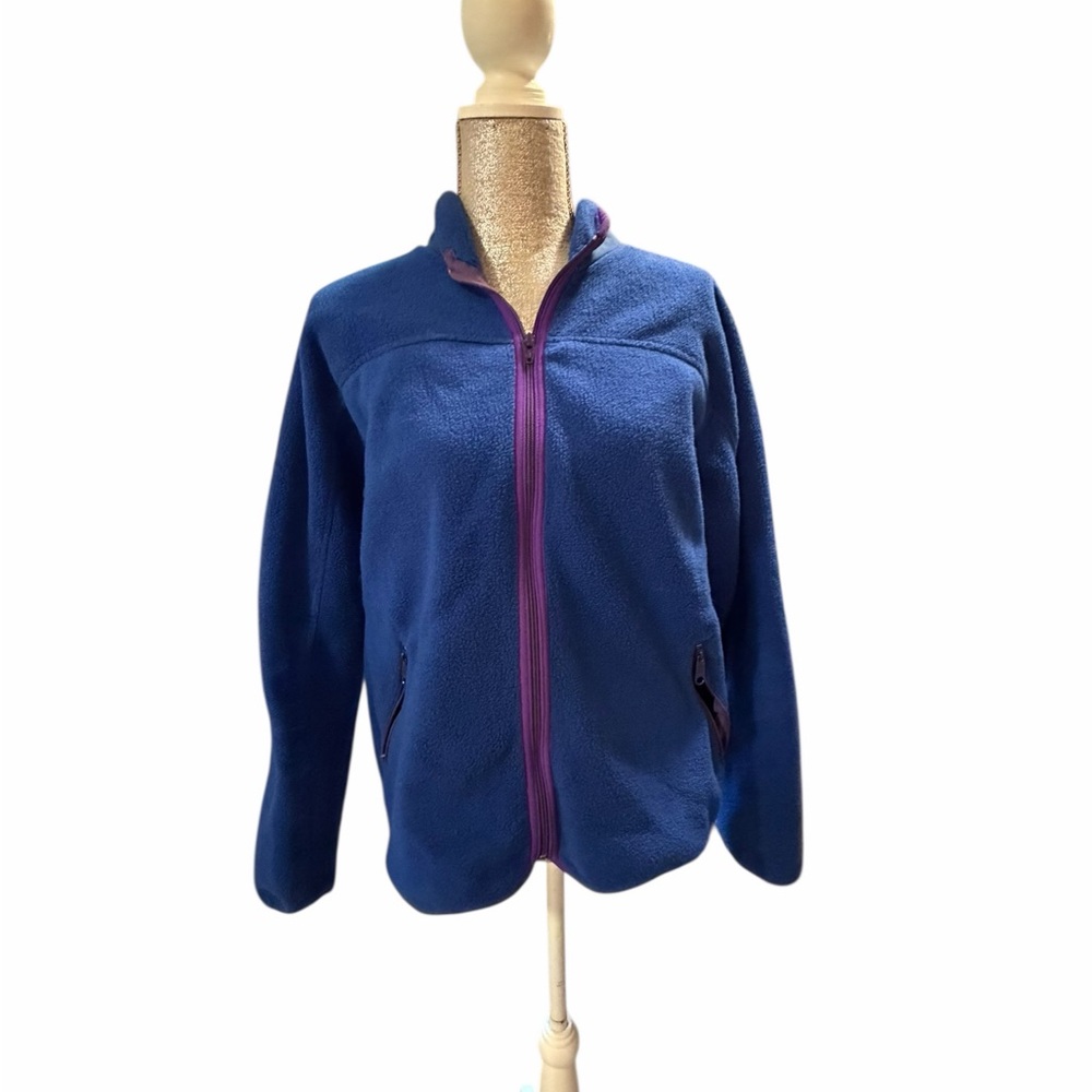 Penfield Vintage Fleece Jacket with Purple Zipper